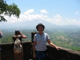 at the top of a temple (after climbing 10,000 steps)