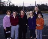 Tired, but happy to see our new friends. From left to right = Kris, Katie, Grace, Eleanor, Audrey, Alice.