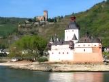 RHEIN - BURG GUSTENFELS & PFALZ CASTLE