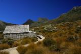 Cradle Mt with old hut