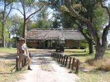 At the entrance to our camp