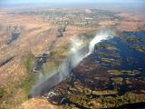 The Falls go down in a deep crevice
