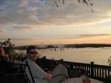 Sundowners (with mist from the Falls)