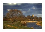 River Parrett towards Langport, Somerset