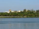 The palace is surrounded by trees