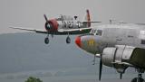 North American T6 à l'atterrissage