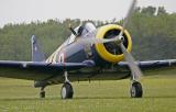 North American NA-68 P-64 Lucky Bébel après l'atterrissage