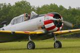 North American T6 après l'atterrissage