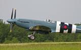 Supermarine Spitfire à l'atterrissage