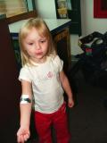 Had to go and get the dreaded blood test today to test for lead. I never flinched and got the shiny Band-Aid!