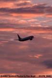 American Airlines B737-823 climbing out aviation airline sunset stock photo #1176_SS02