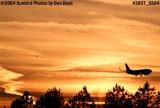 Southwest Airlines B737-7H4 on approach at sunset aviation airline stock photo #3057