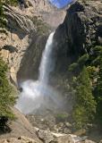 yosemite lower falls with rainbow 2