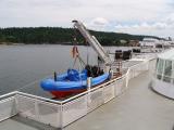 Rescue boat dual purpose davit