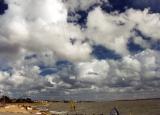 Windsurfers in the Solent.
