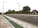 Cycle path on the bridge.