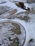 les amarres dans la neige