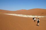 Hiking to the Dead Vlei