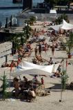 Rhine Beach, Strand am Rheinufer, Mainz