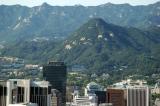 View NW from Namsan Park towards the Blue House