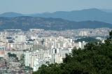 View of eastern Seoul from the cable car