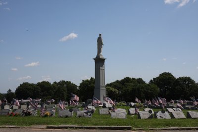 Veterans Circle just below gravesites