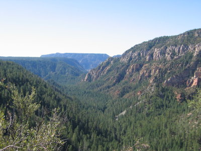 Looking Down Toward Oak Creek and the Road