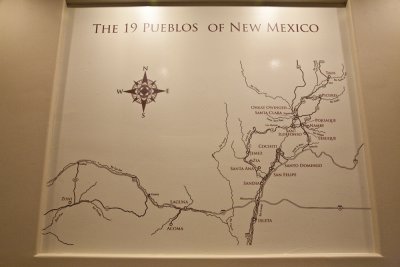 Location of Pueblos in New Mexico