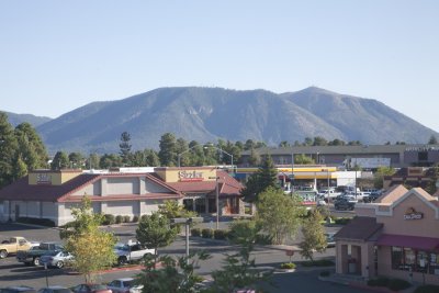 View From Motel Window in Flagstaff, AZ