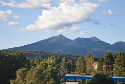 View from Motel at Flagstaff, AZ