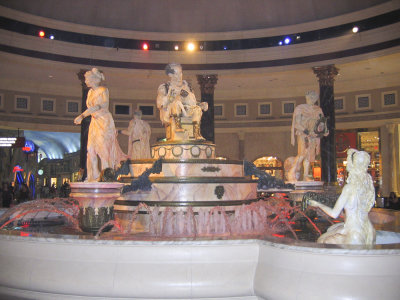 Statue of Bachus in Caesar's Palace Mall