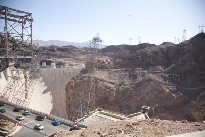 Constuction and Roadway Across the Dam