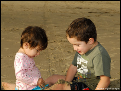 Brother and Sister at Dana Point Beach