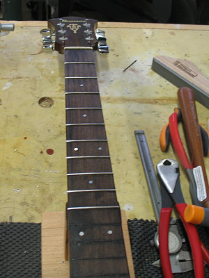 Half way there with the new frets