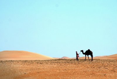 Man and his camel, Al Ain UAE