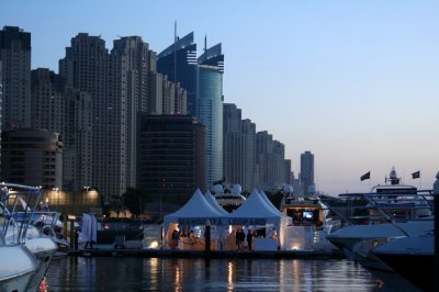 Jumeirah beach residence from Dubai Marina UAE