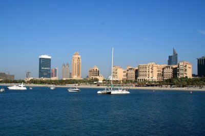 Media city from Dubai Marina, UAE