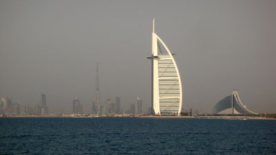 Burj Dubai, Burj Arab and Jumeirah beach hotel, UAE