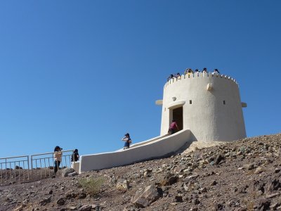 Watchtower at Hatta hill park in UAE.jpg