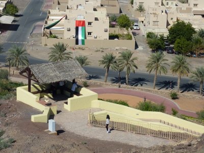 Rest area with BBQ set up in Hatta hill park in UAE.jpg