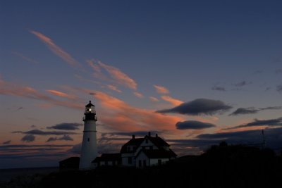 DSC07251.jpg Portland Headlight at sunset... which is your fave image in this gallery? also see my Calendars...
