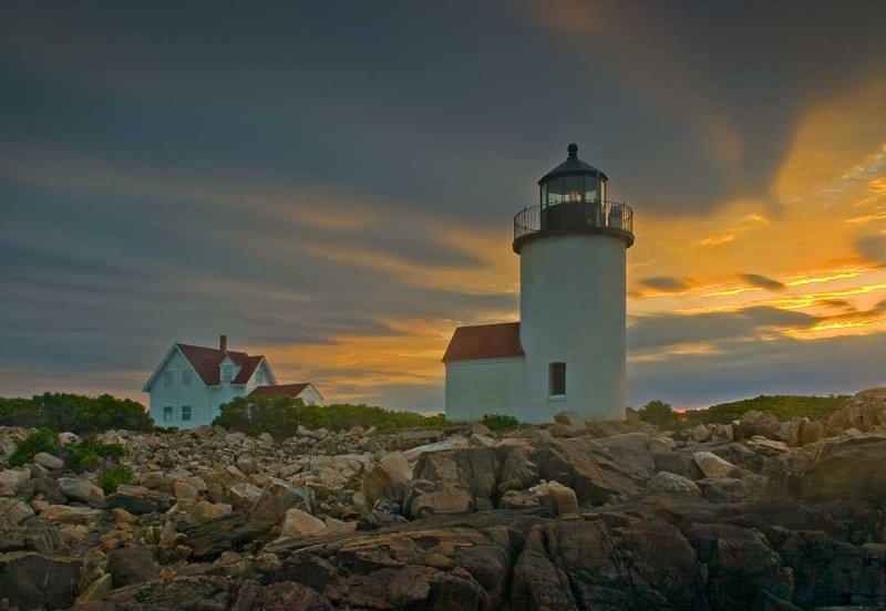 Goat Island Light Sunrise    -   MG_1366
