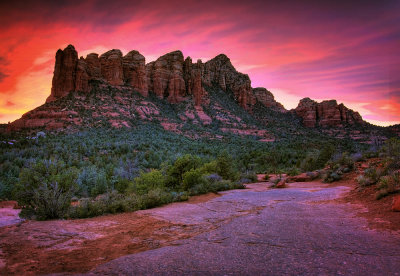 Crimson Sunset - an HDR image