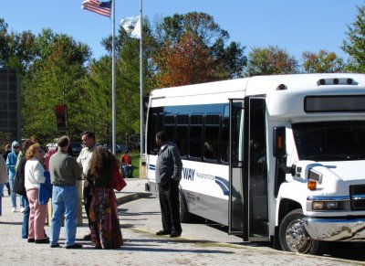 bus tour of research center