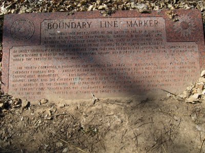 Boundary marker.