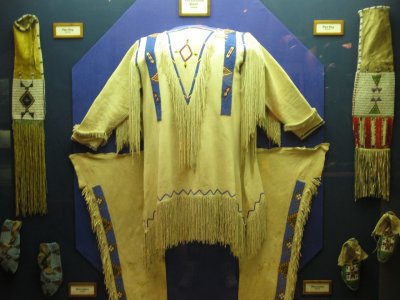 Native wear at Woolaroc.