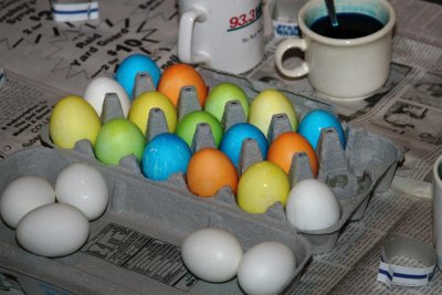 drying the eggs