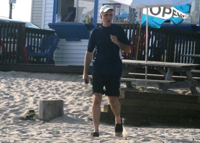 At the beach with Helen