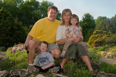 Lentz family 2008 at peace gardens