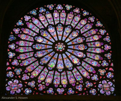 Notre Dame stain glass